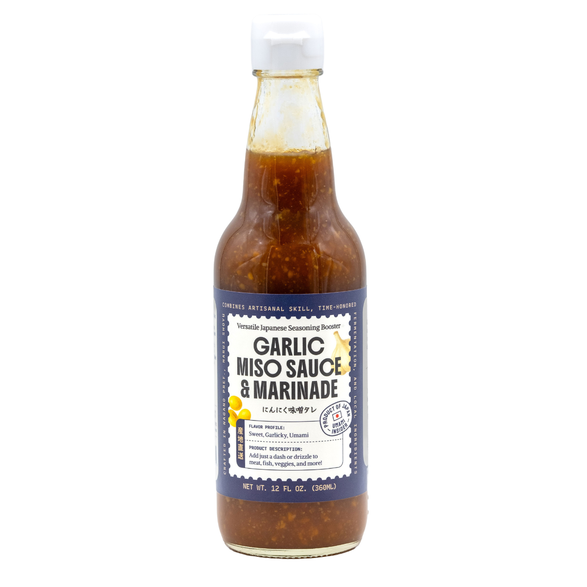 Garlic Miso Sauce & Marinade (Umami Booster), 12 floz