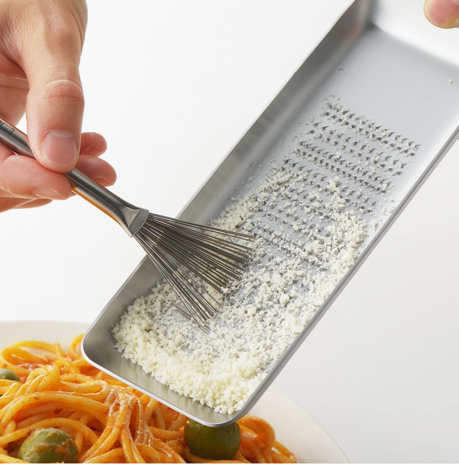 Eatoco Hake Grater Brush – Japanese Stainless Steel Grater Cleaner Tool