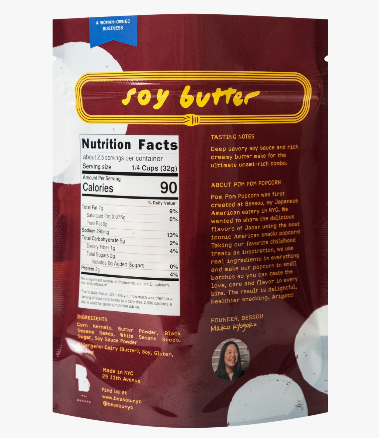 Popcorn, Soy Butter