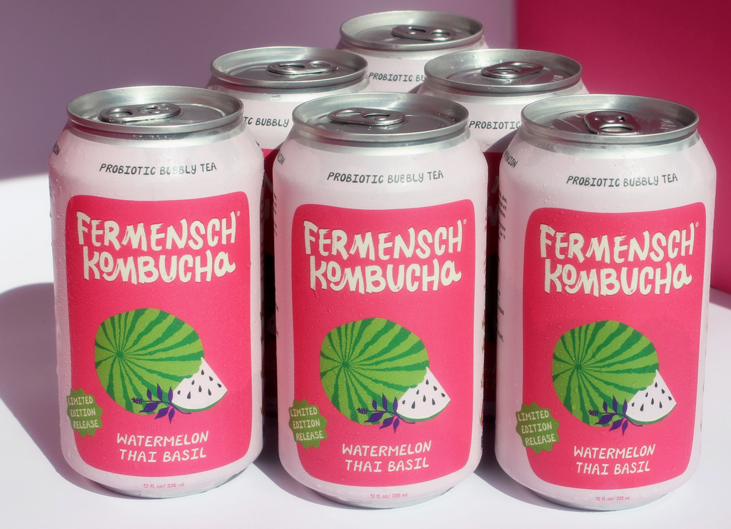 Watermelon Thai Basil Seasonal Kombucha
