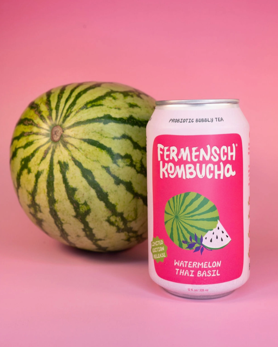 Watermelon Thai Basil Seasonal Kombucha