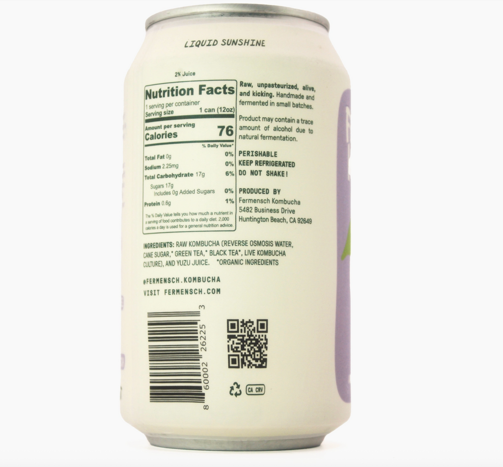 Yuzu Japanese Citrus Kombucha