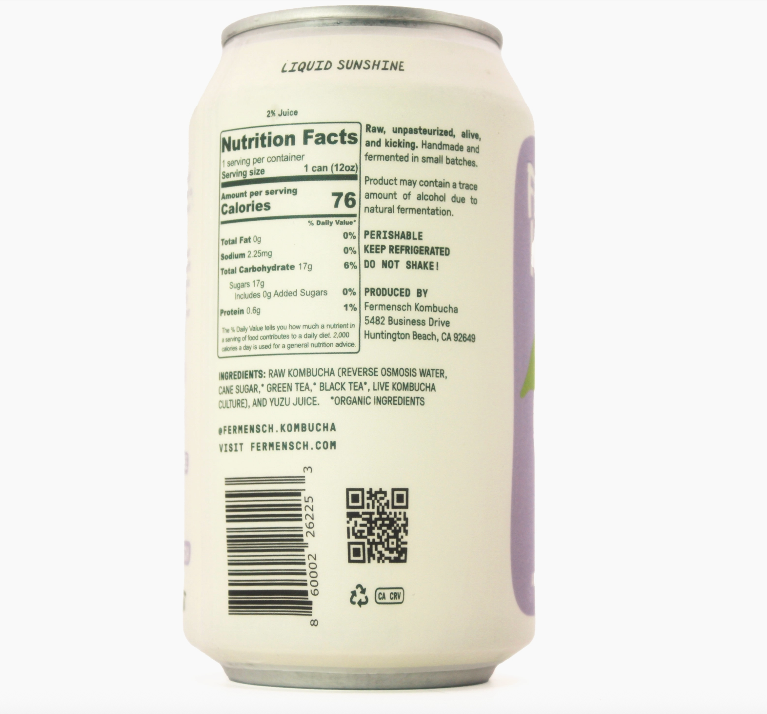 Yuzu Japanese Citrus Kombucha
