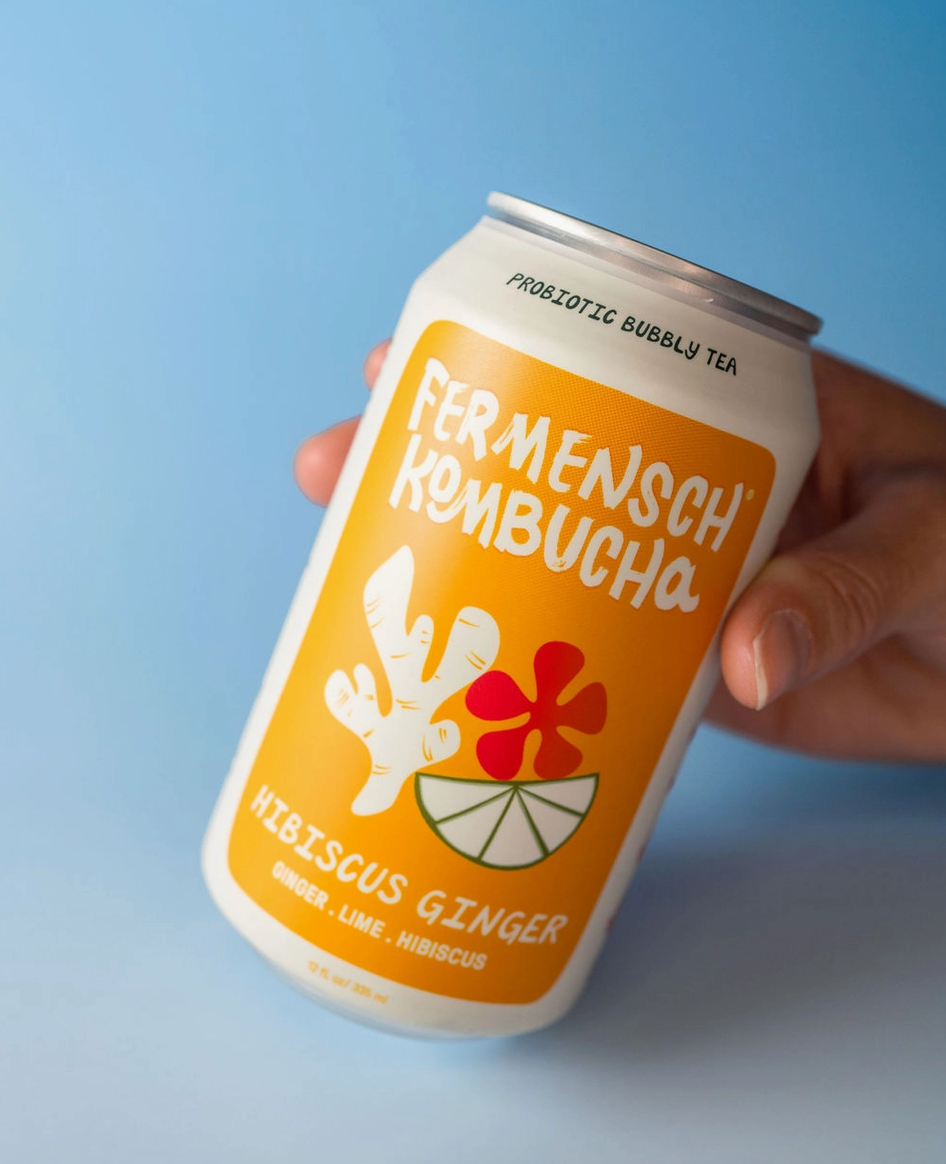 Hibiscus Ginger Kombucha