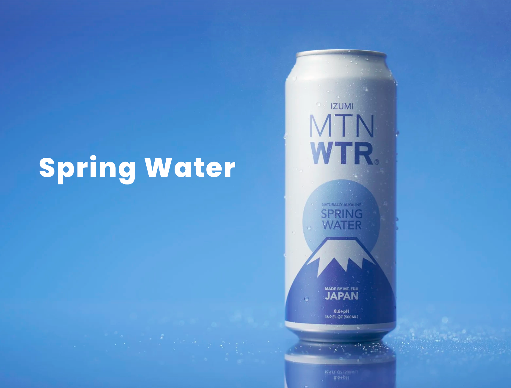 IZUMI MTN WTR Spring Water blue can